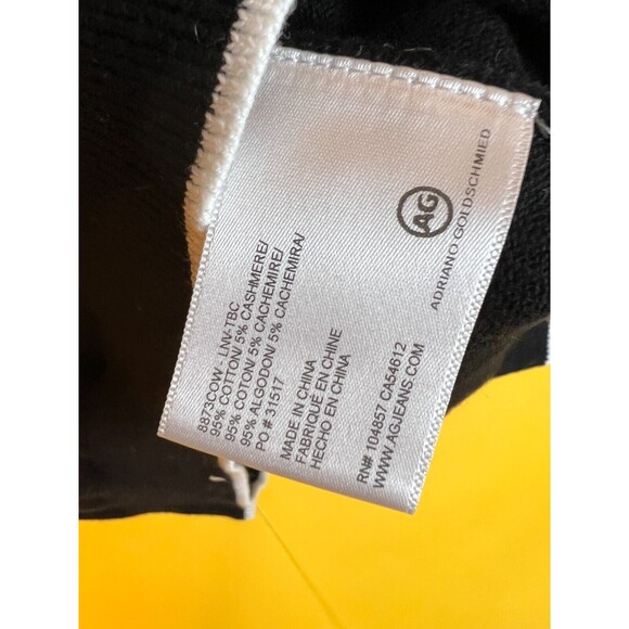 Adriano Goldschmied Cedic Crew Sweater Mens XL Black La Nouvelle Vague $198 NWT - Picture 8 of 9